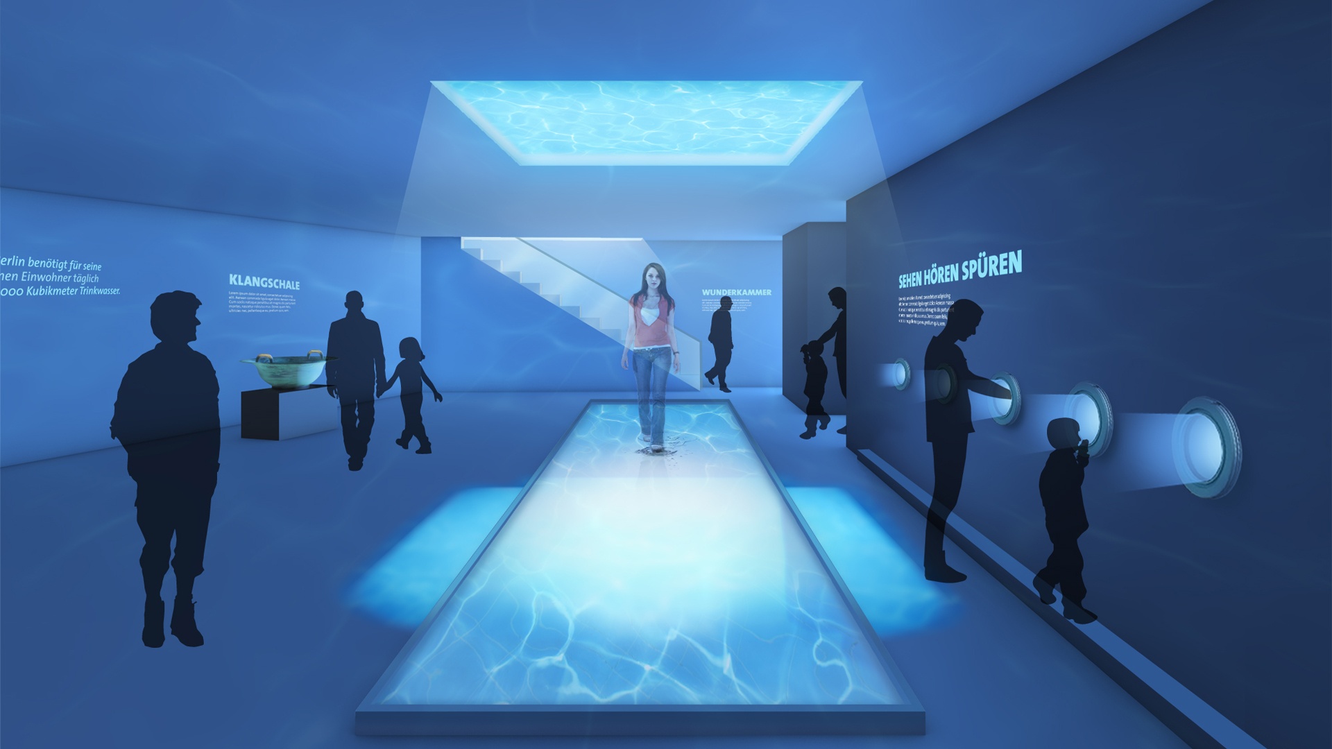 Hologramm Wunderkammer Wasserwelt Berliner Blau