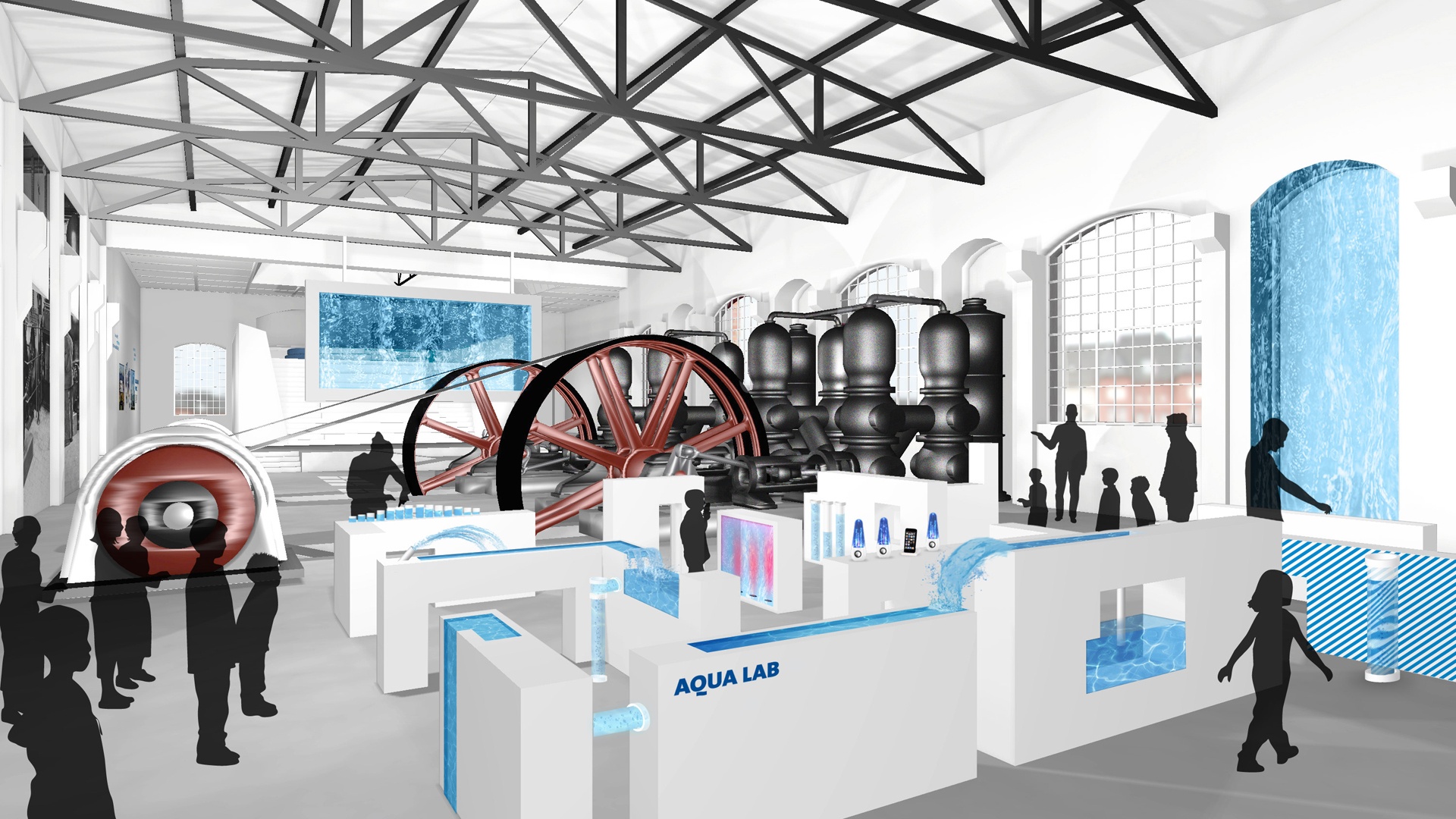 interaktive Ausstellung Wasserwelt Berliner Blau